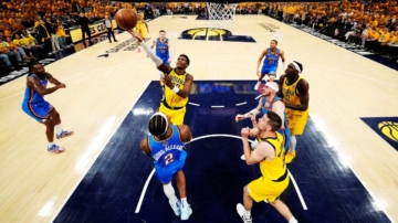 NBA总决赛第3战：步行者击败雷霆 以2:1领先