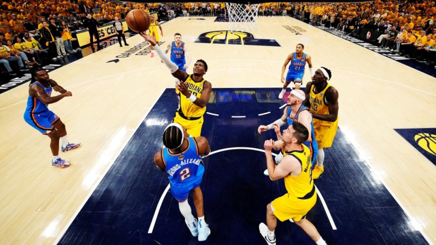 NBA总决赛第3战：步行者击败雷霆 以2:1领先