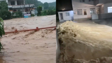 台风“蝴蝶”致中国多地洪灾  至少3人死亡（视频）