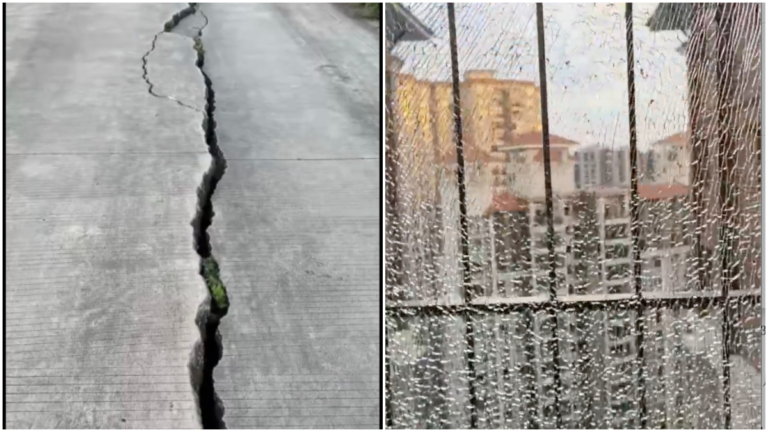 廣東清遠地震 地面開裂 廣州深圳震感明顯（視頻）