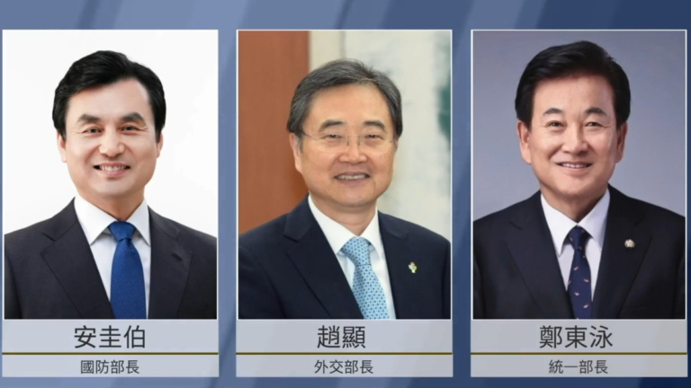 【短訊】韓總統任命文人國防部長 韓國數十年首次