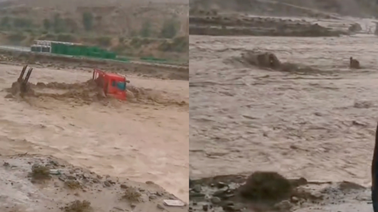 甘肅突降暴雨 多人車上躲雨被山洪沖走（視頻）