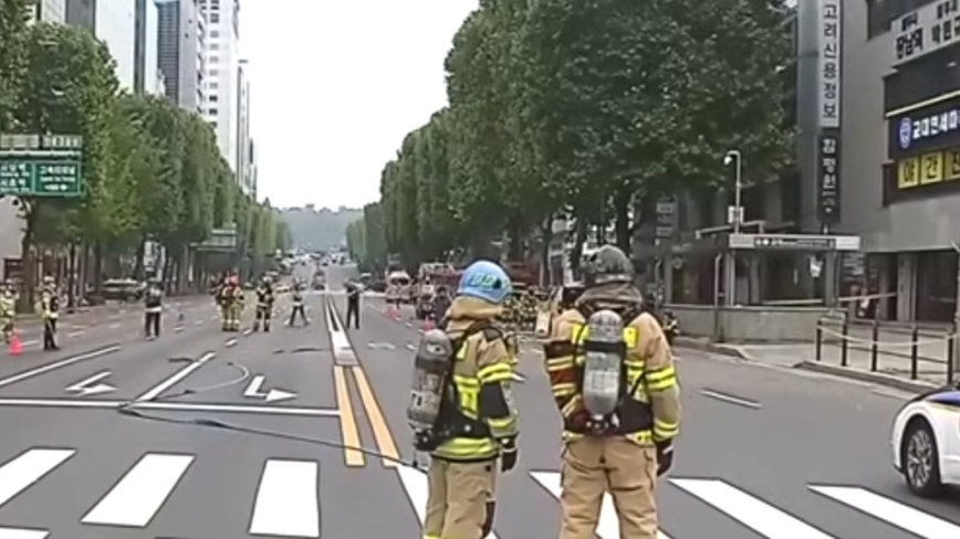 首尔地铁教大站附近工地瓦斯外泄 警清空周围区域