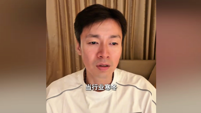中國男星于清斌含淚回應送外賣 沒想到淪落這地步