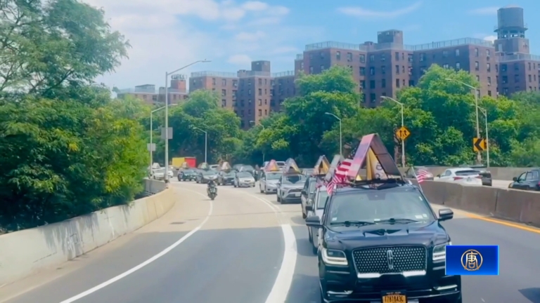 打倒中共車遊獲讚 民眾：將車牌變End CCP