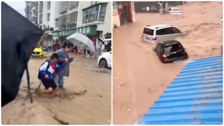 甘肅隴南和雲南雲縣突發特大洪水
