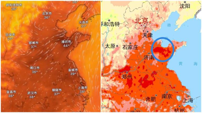 高溫榜北方占半數 濰坊43℃成最大黑馬 京城變蒸籠