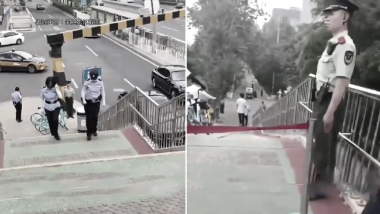 【中國一分鐘】北京草木皆兵 「看橋員」換成軍警