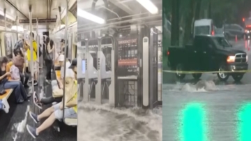 纽约暴雨地铁瘫痪 纽泽西两死进入紧急状态