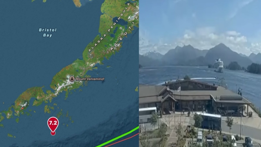 美国阿拉斯加州近海7.3地震 沿岸居民转移高地