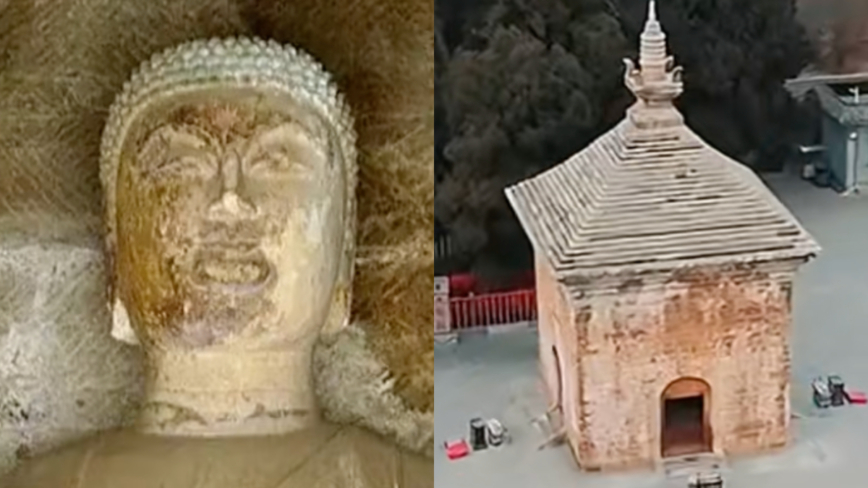 震惊！山东千年佛头被刻字“测绘局十五人到此”
