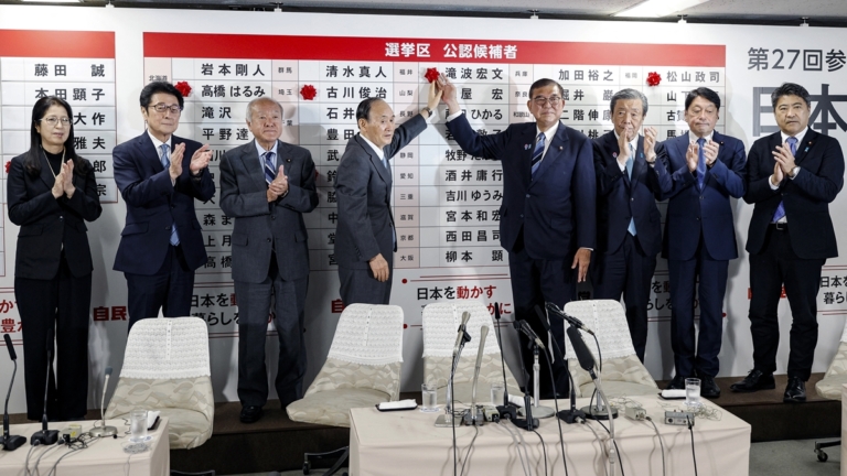 日本自民黨參院選舉落敗 石破茂無意放棄執政