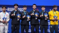 台灣桌球男團戰勝中國 奪世大運史上首面金牌