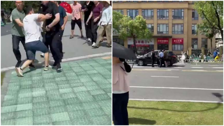 杭州小學生集體流鼻血 家長維權被抓（視頻）