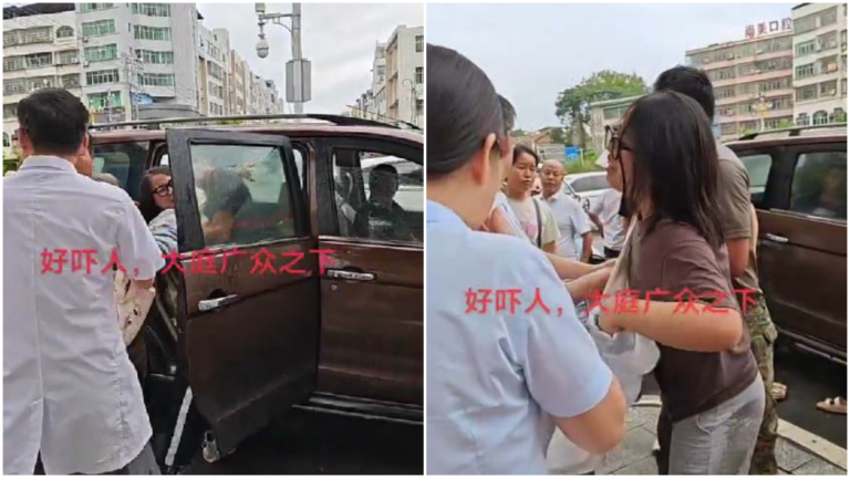 江西女子當街被多人強拉上車 拚命呼救（視頻）