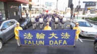 法輪功反迫害26周年 新西蘭首都集會遊行
