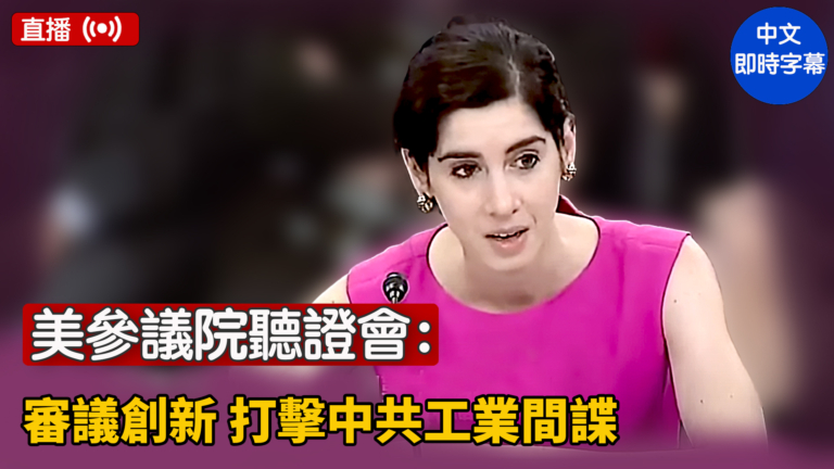 【直播】美參議院聽證會：審議創新 打擊中共工業間諜