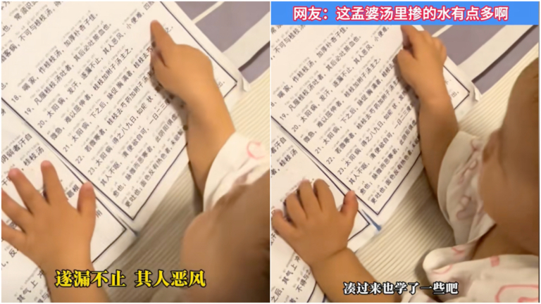 河南2歲寶熟讀中醫書驚呆媽媽 網友：沒喝孟婆湯？
