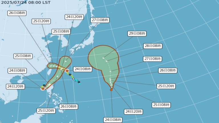 颱風竹節草生成 估週五、週六為台灣東南部帶水氣