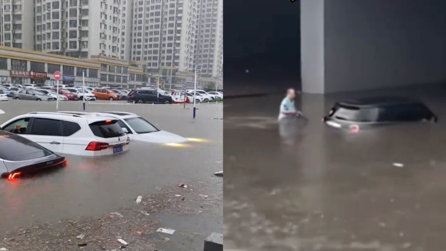 北京暴雨洪灾 河北涿州再度被淹（视频）