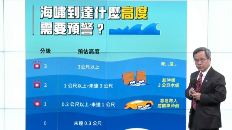 【短訊】日本岩手縣現1.3公尺高海嘯 台灣解除警報