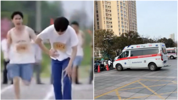 山东烟台中学高温天体测 12岁男孩跑步后倒地身亡