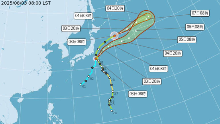 雨炸台南南化達350毫米 颱風白鹿今天上午生成