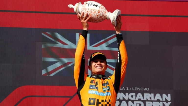 F1匈牙利站：諾里斯「一停」力壓隊友奪冠