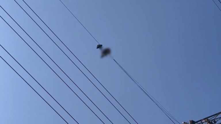 桃園失聯移工 離奇吊掛20層樓高壓電線亡