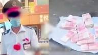 浙江老人摆地摊“送20万现金”目击者：钱是真的（视频）