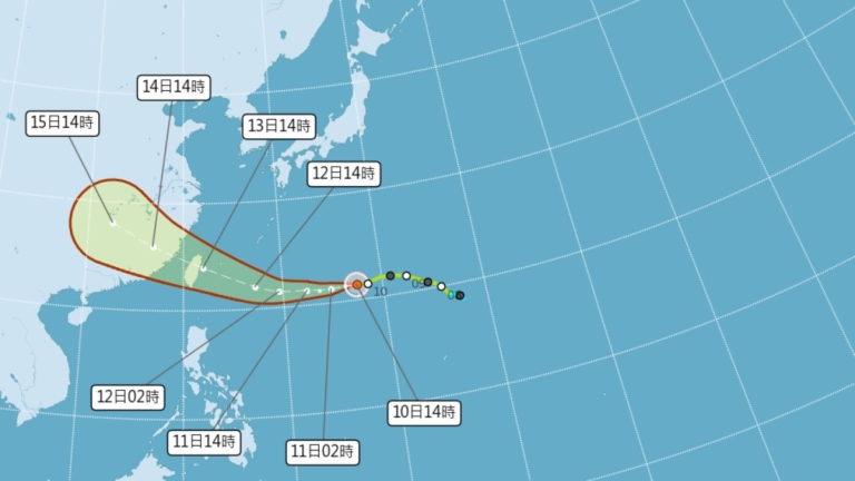 楊柳或增為中颱 海陸警最快12日發布