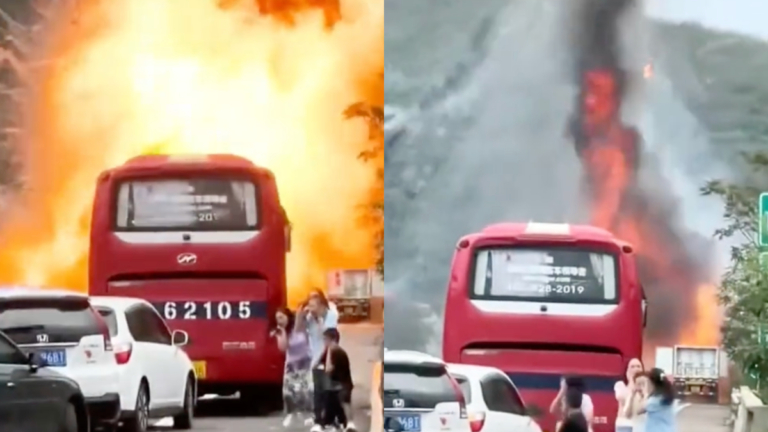 山西運油車爆炸 火勢衝天 現場如災難片（視頻）