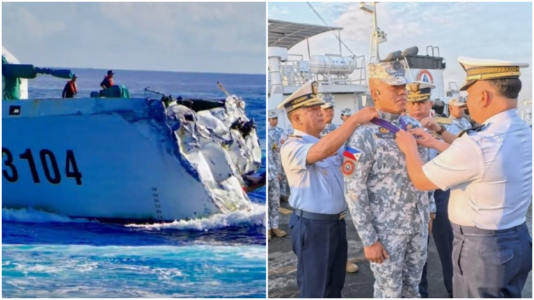 中共軍艦被「斷頭」 菲律賓舉行頒獎禮（視頻）