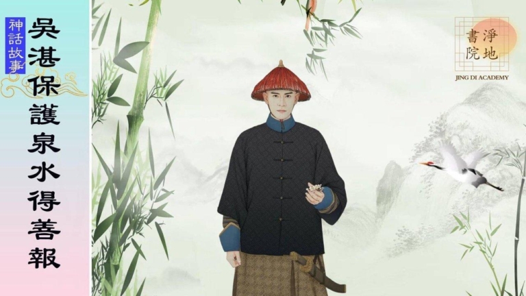 【故事薈萃|神話故事】吳湛保護泉水得善報