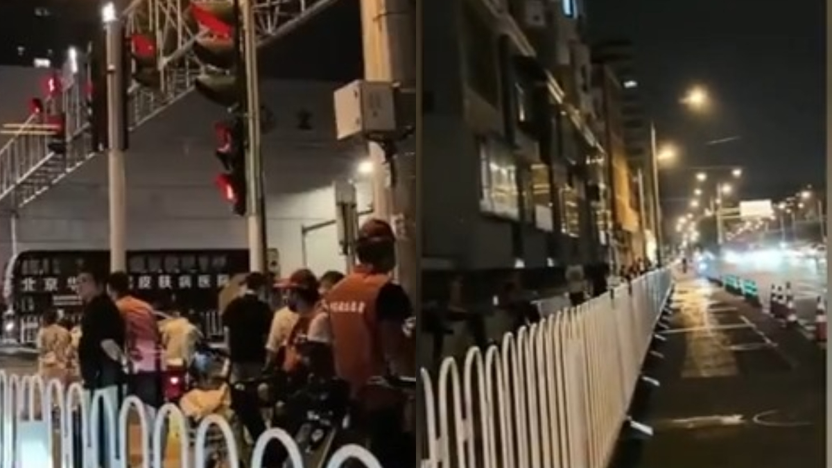 【禁闻】天安门广场周边再封路 街头现大量军车