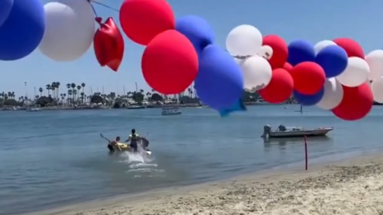 洛杉磯奧運新項目 海灘衝刺賽訓練營熱身
