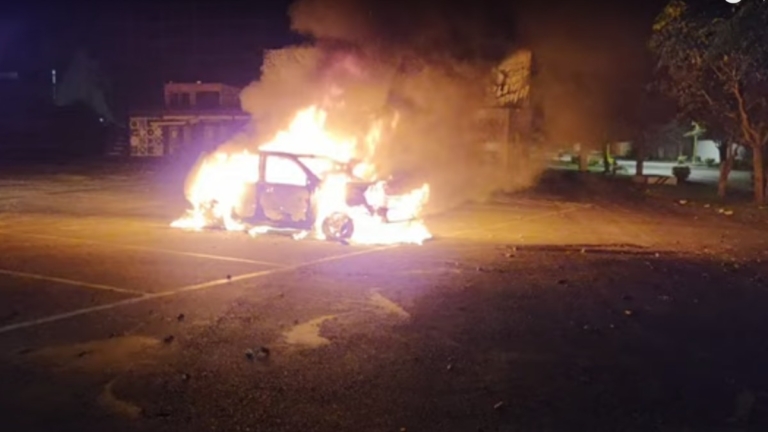 暗夜火燒車 花蓮新天堂樂園停車場發現1具焦屍