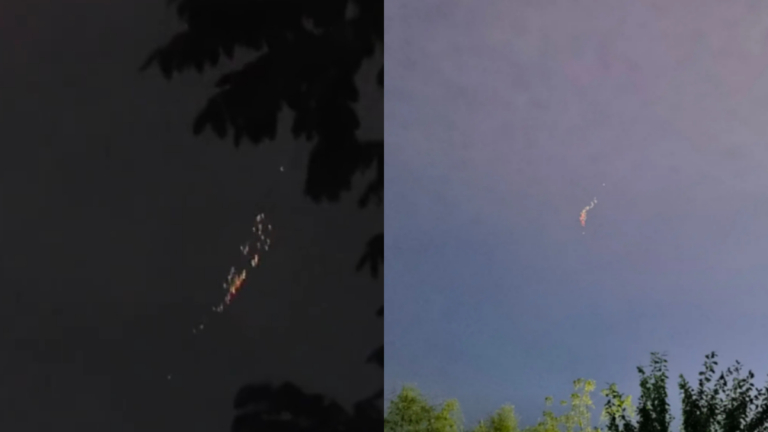 哈爾濱驚現眾多發光不明飛行物 網絡各種猜測（視頻）