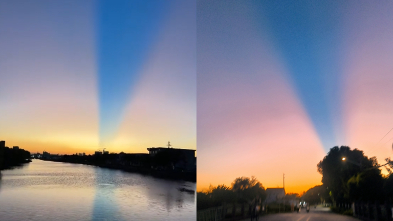 傳說中鵲橋？七夕前杭州天空現「藍色長廊」（視頻）