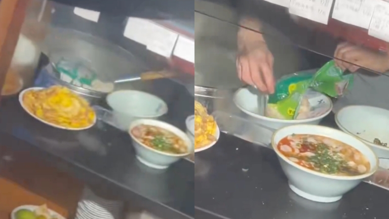 震驚！深圳餐館煮餃子 連塑料袋一起下鍋（視頻）