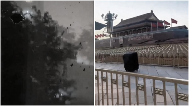 北京剛突發狂風驟雨 預報大閲兵當天將有陣雨（視頻）