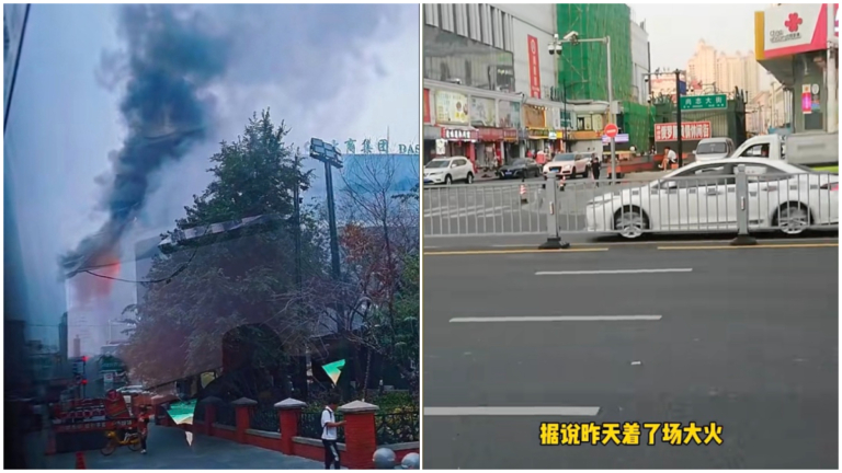 哈爾濱一菜市場發生大火 當局封鎖消息（視頻）