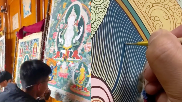 揭密：西藏畫師用生命繪製的「唐卡」（視頻）