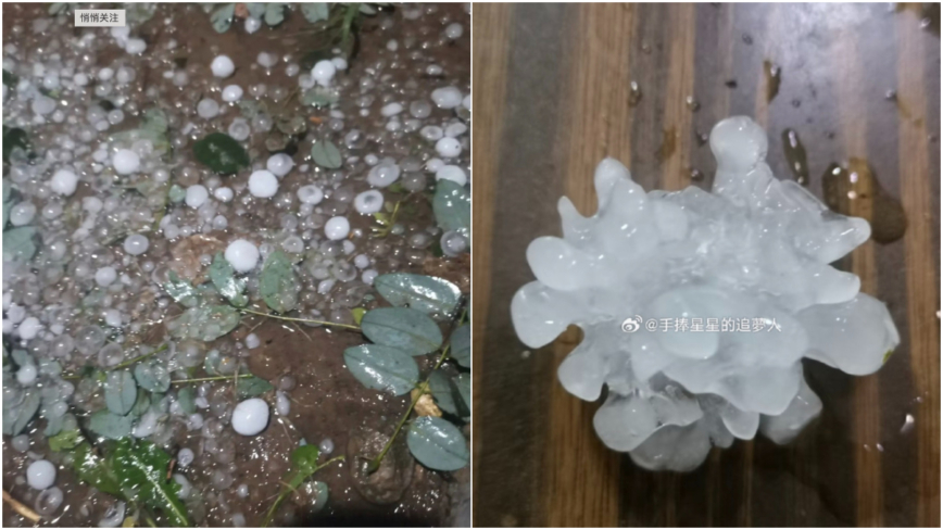 北京再現狂風暴雨 電閃雷鳴 多區下冰雹（視頻）
