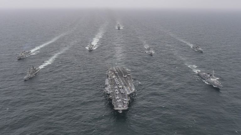 9月15日國際聚焦 美日韓舉行「自由之刃」聯合海空軍演