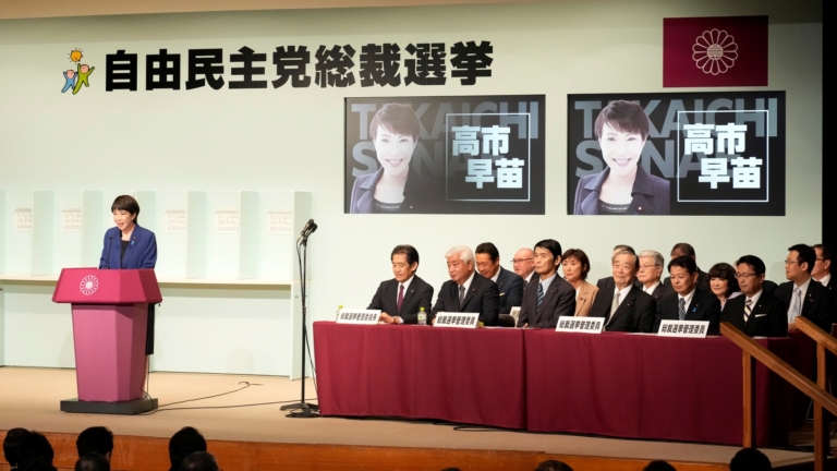 角逐日本自民黨魁 高市早苗：重振經濟 強化國防