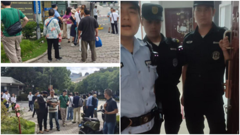 上海公安瘋狂堵截張展案旁聽民衆 出陰招碰瓷抓人