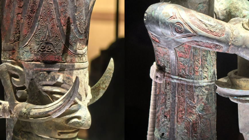 三星堆青銅器驚現最早「彩繪」 改變中國藝術史