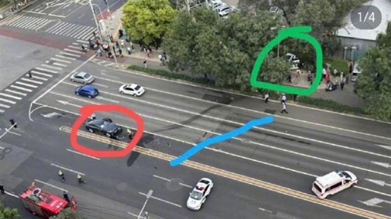 北京車評人陳震開豪車逆行狂飆 撞飛比亞迪