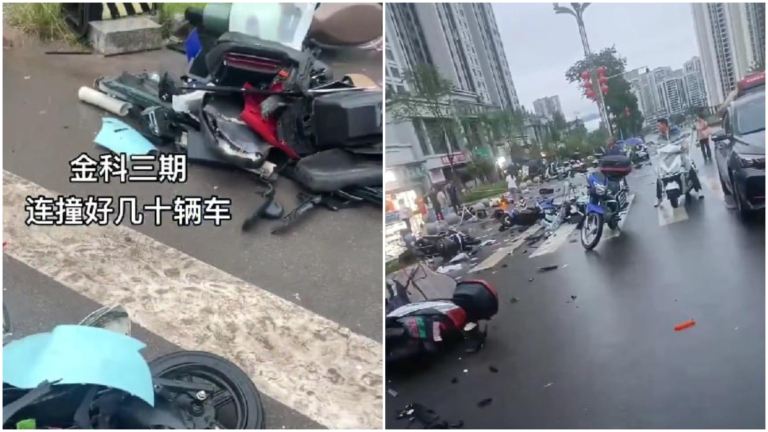 傳四川廣安小區內汽車狂飆 連撞幾十輛車（視頻）
